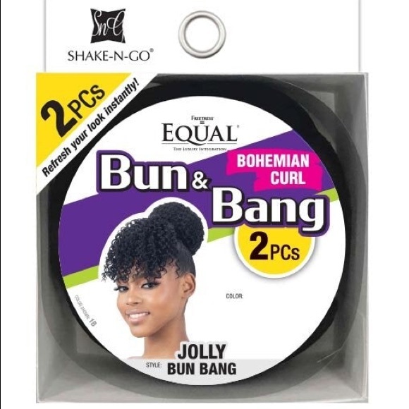 Freetress Equal Bohemian Jolly Bun & Bang Set - Picture 2 of 4